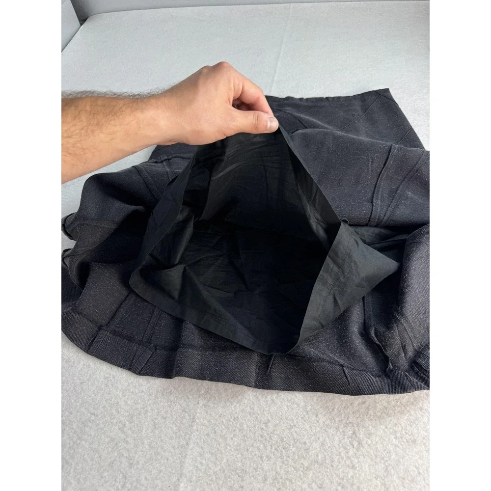 Chanel‎ Skirt Womens Medium Black Quilted Diamond Twill Trumpet Short Lined Mini